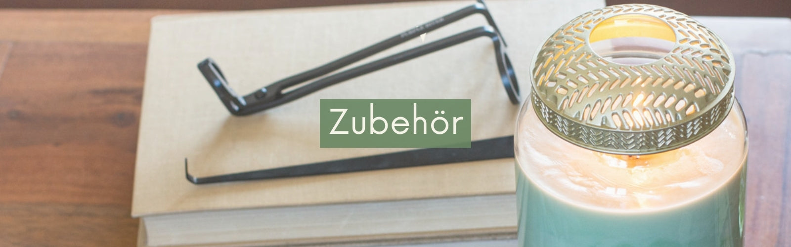 Kollektionenbild für die Duftkerzensammlung: Zubehör für Pflege und Verschönerung von Duftkerzen
