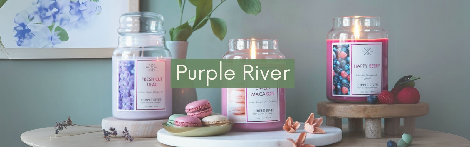 Kollektionenbild für die Duftkerzensammlung: Duftkerzen im Glas von Purple River
