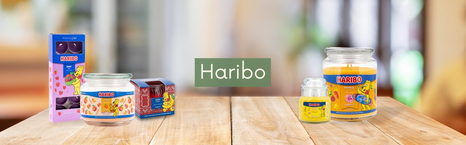 Kollektionenbild für die Duftkerzensammlung: Duftkerzen im Glas von Haribo
