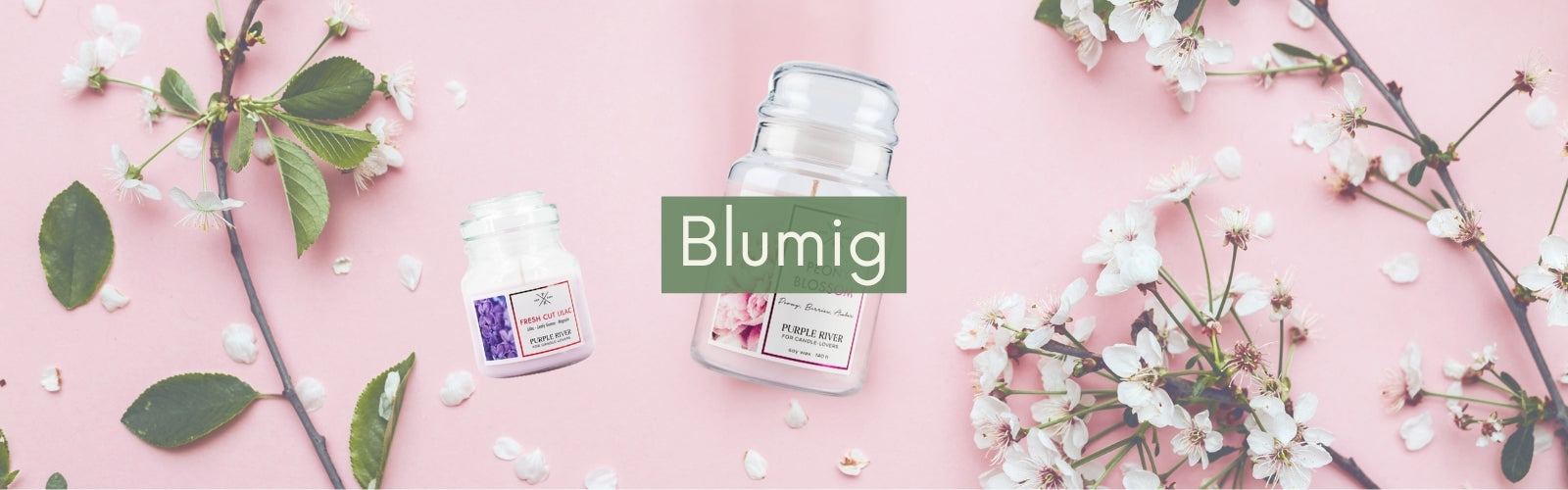 Kollektionenbild für die Duftkerzensammlung: blumig riechende Duftkerzen
