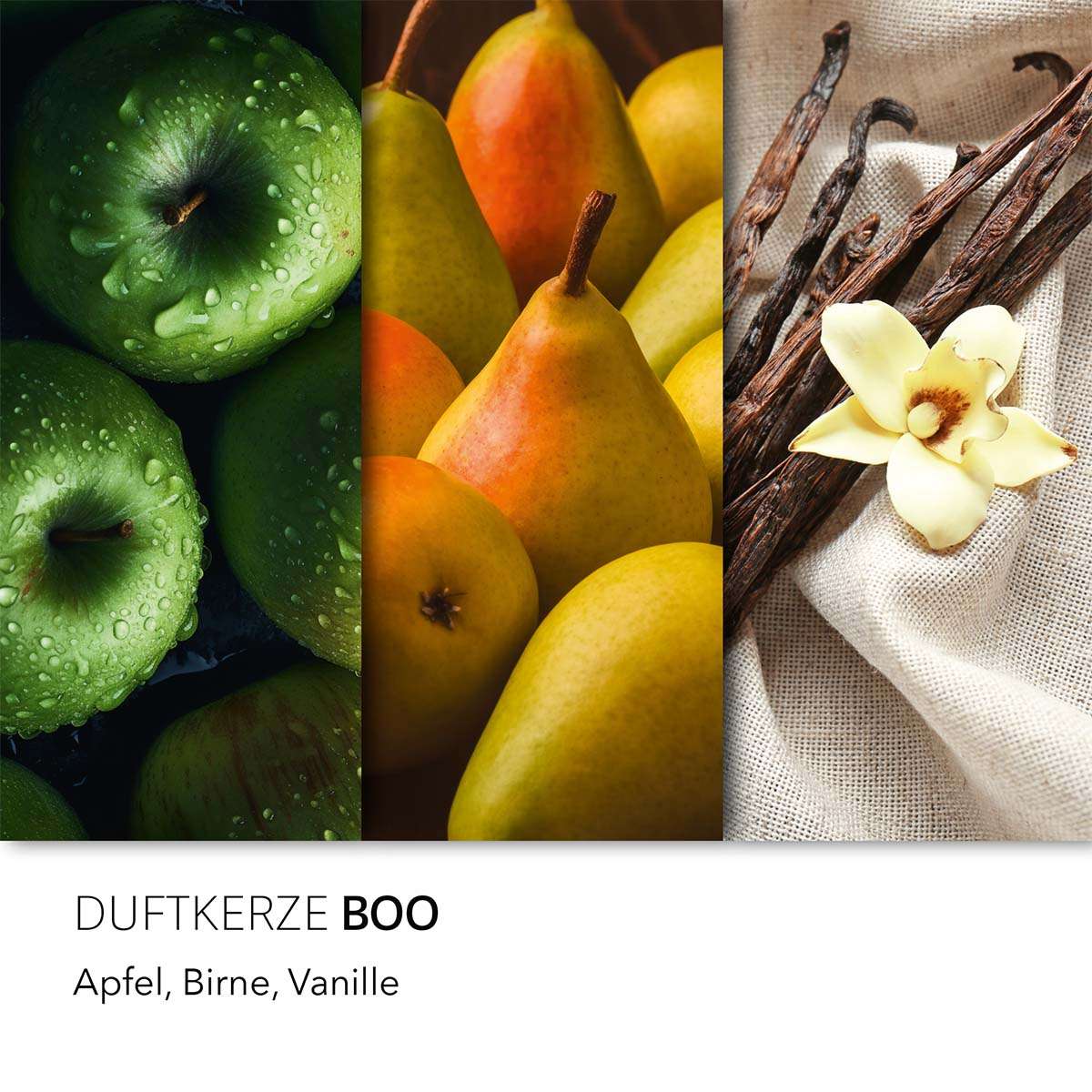 Haribo Duftkerze ‚Boo‘ – offizielle Lizenzkerze mit den Duftnoten: Apfel, Birne, Vanille. Angenehmer Herbstduft und schöne Halloween Dekoration.