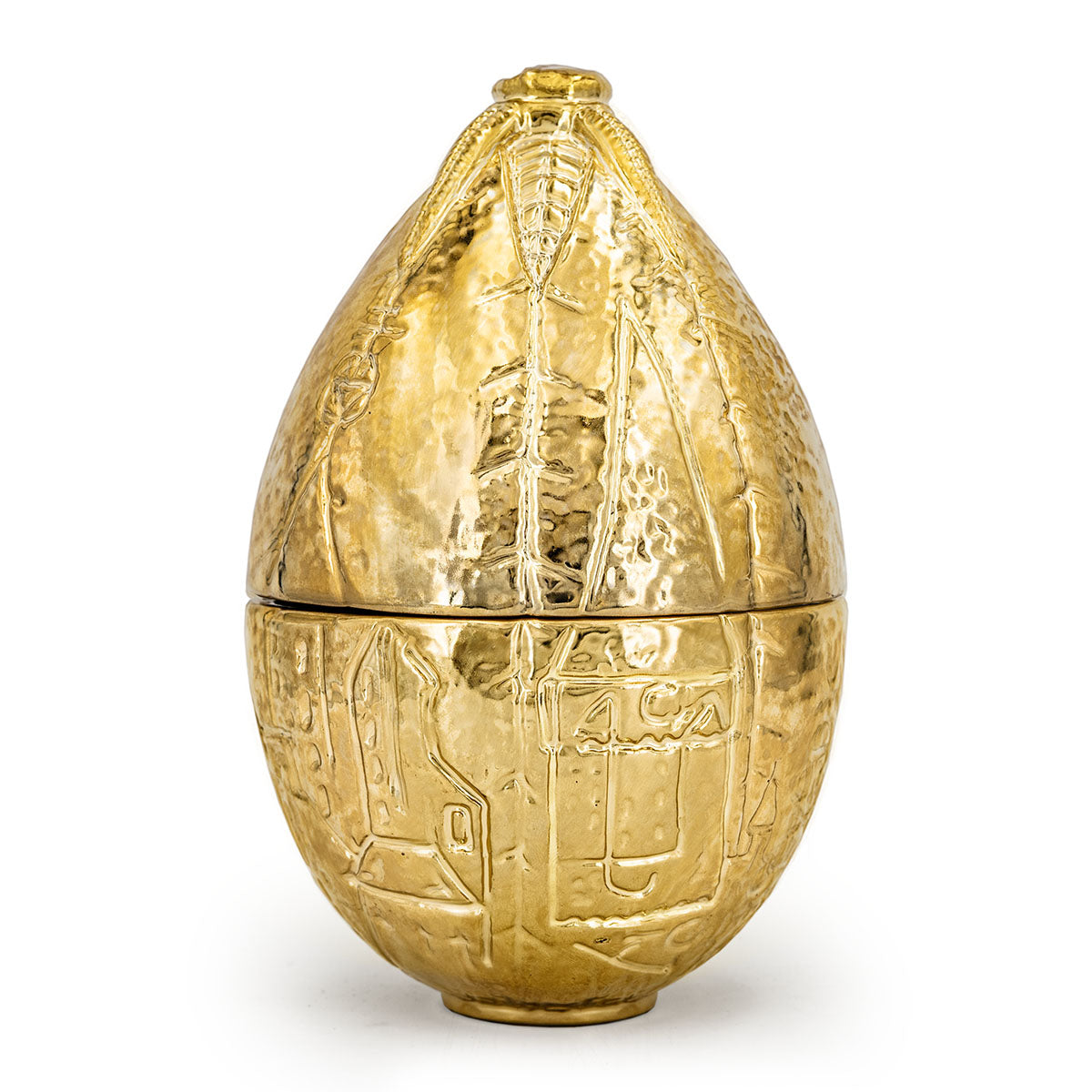 Harry Potter Duftkerze im Design des goldenen Ei mit weißem Wachs und zwei Baumwolldochten.