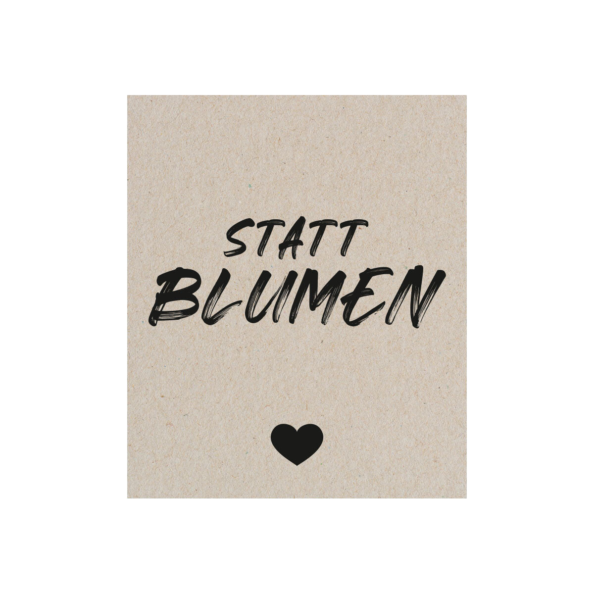 Detailaufnahme des hochwertigen Etiketts der ‚Statt Blumen‘ von mad candle – künstlerisches Design mit dekorativer Typografie. Vegane Duftkerze aus Sojawachs für Entspannung & Wellness.