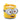 Seitliche Ansicht der gelben Minions Keramiktasse mit dem lachenden Gesicht von Bob als Duftkerze (200g). Hochwertige Tassenkerze mit weißem Wachs – ein ideales Geschenk für Minions-Fans.