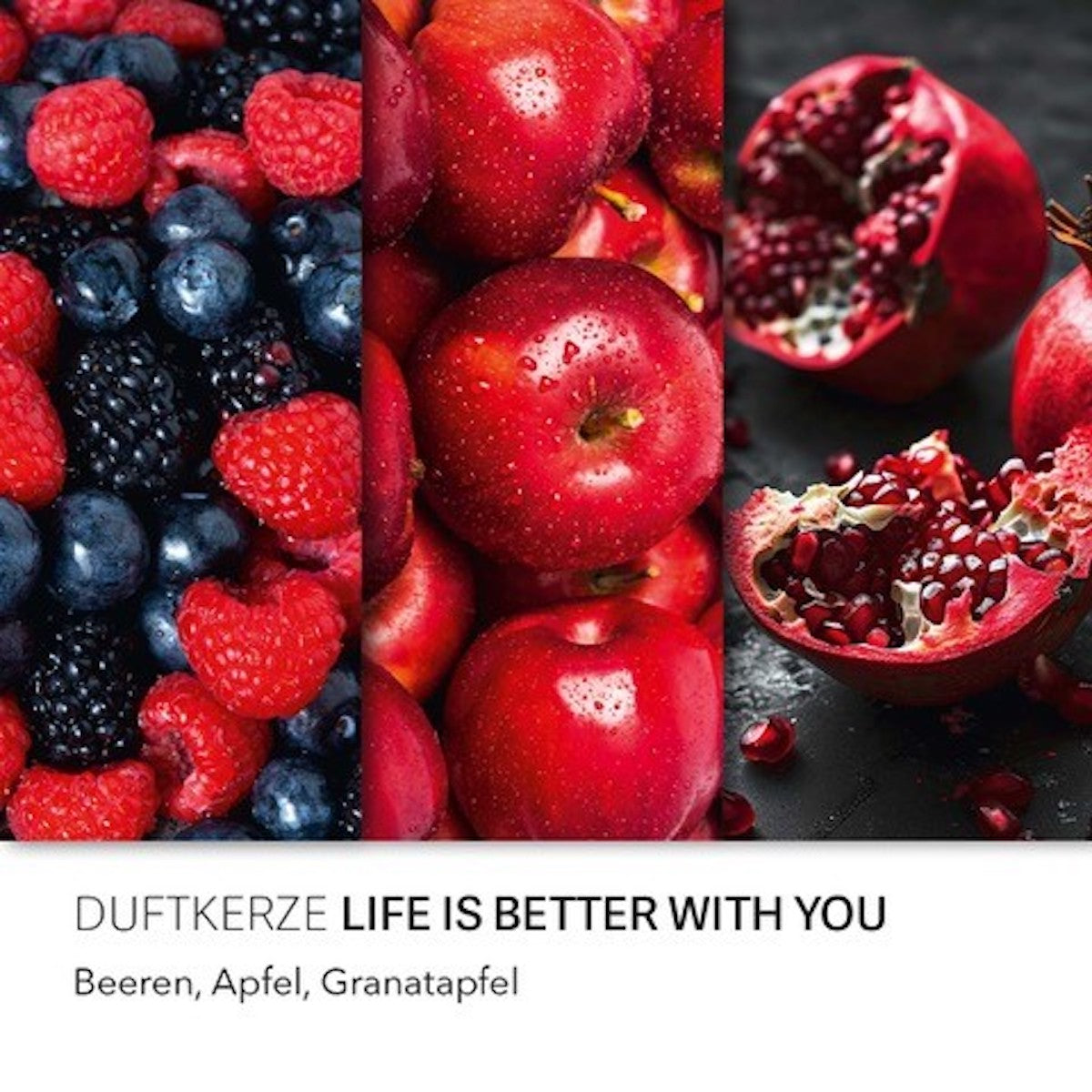 Peanuts Duftkerze ‚Life is better with you‘  im Glas und mit Deckel – offizielle Lizenzkerze mit Duftnoten von Beeren, Apfel & Granatapfel. Dekorative Duftkerze für Zuhause oder als Geschenk für Snoopy-Fans.