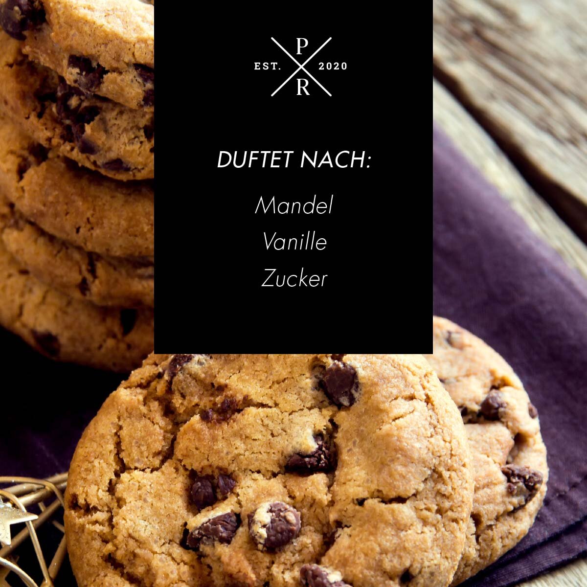 Vegane Sojawachs-Duftkerze von Purple River mit natürlichen Duftnoten Mandel, Vanille & Zucker. Premium-Wellness-Kerze für entspannte Momente, stilvolle Wohndeko & hochwertige Geschenkideen. Made in Germany.