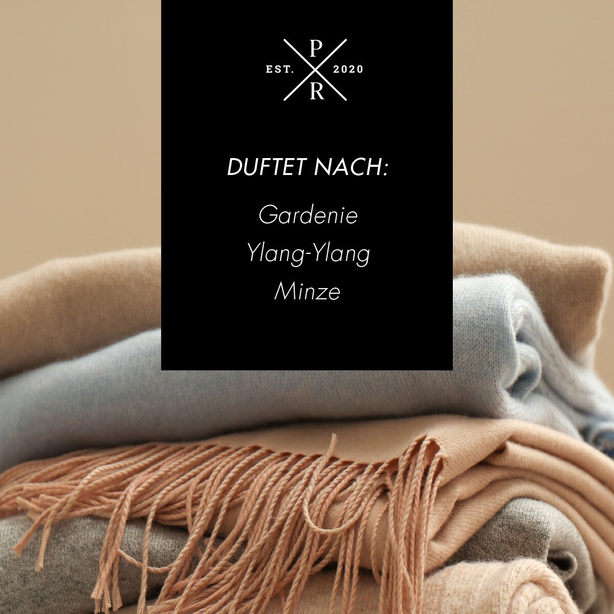 Vegane Sojawachs-Duftkerze von Purple River mit natürlichen Duftnoten Gardenie, Ylang-Ylang & Minze. Premium-Wellness-Kerze für entspannte Momente, stilvolle Wohndeko & hochwertige Geschenkideen. Made in Germany.