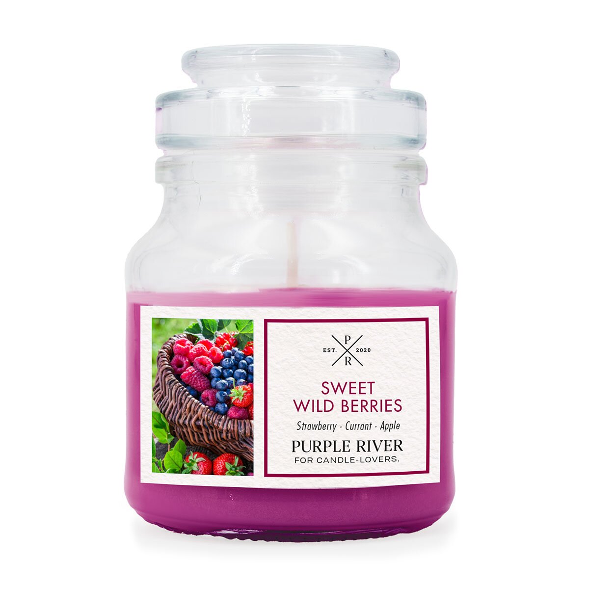 Hochwertige Sojawachskerze (113g) von Purple River mit langer 40h-Brenndauer. Die kleine vegane Duftkerze im Glas mit pinkem Wachs ist ideal als exklusives Geschenk oder stilvolle Wohndeko. Hergestellt in Deutschland.